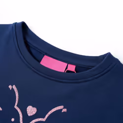 Kids' Sweatshirt Dress Children's Long Sleeves Pullover Rabbit Print Navy - 104 - Additional view 2