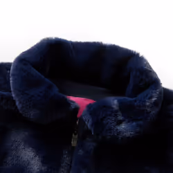 Kids' Coat Long Sleeve School Children's Jacket Outwear Collar Coat Faux Fur - navy, 104