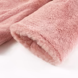 Kids' Coat Long Sleeve School Children's Jacket Outwear Collar Coat Faux Fur - pink, 92