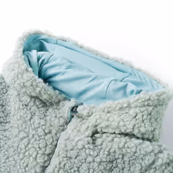 Kids' Hooded Jacket Long Sleeves Children's Jacket Coat Teddy Faux Fur Mint - green, 116