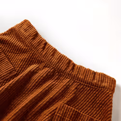 Kids' Skirt with Pockets Girl's Skater Skirt Kids School Short Skirt Corduroy - cognac, 104