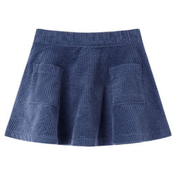 Kids' Skirt with Pockets Girl's Skater Skirt Kids School Short Skirt Corduroy - navy, 116