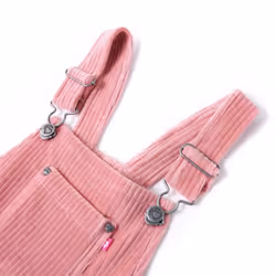 Kids' Overall Dress Girls Suspender Skirt Children School Dresses Corduroy - pink, 92