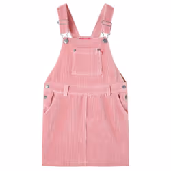 Kids' Overall Dress Girls Suspender Skirt Children School Dresses Corduroy - pink, 116
