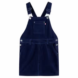 Kids' Overall Dress Girls Suspender Skirt Children School Dresses Corduroy - navy, 92