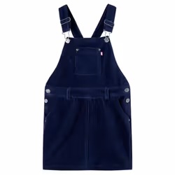 Kids' Overall Dress Girls Suspender Skirt Children School Dresses Corduroy - navy, 104