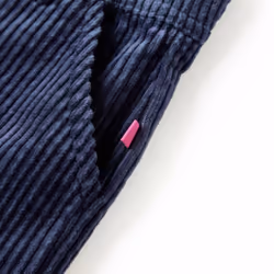 Kids' Pants Toddler Trousers Clothes Children's Pants Clothes Corduroy Navy - 92