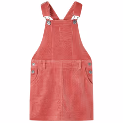 Kids' Overall Dress Girl Suspender Skirt Children's School Dress Corduroy - pink, 104