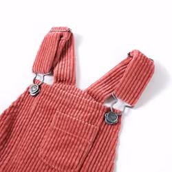Kids' Overall Dress Girl Suspender Skirt Children's School Dress Corduroy - pink, 104