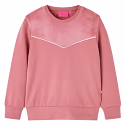 Kids' Sweatshirt Long Sleeves Toddler Tops Pullover Velvet Patchwork Raspberry - 104