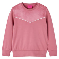 Kids' Sweatshirt Long Sleeves Toddler Tops Pullover Velvet Patchwork Raspberry - 104
