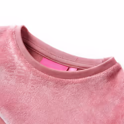 Kids' Sweatshirt Long Sleeves Toddler Tops Pullover Velvet Patchwork Raspberry - 104