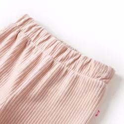 Kids' Pants Toddler Trousers Children's Pants with Pockets Clothes Corduroy - light pink, 128