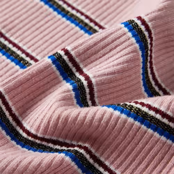 Kids' T-shirt with Long Sleeves Children's T Shirt Kids' Tops Tee Striped - light pink, 140 - Additional view 5