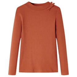 Kids' T-shirt with Long Sleeves Children's T Shirt Kids' Tops Toddler Tee - cognac, 92