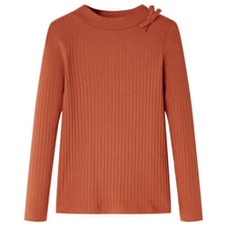 Kids' T-shirt with Long Sleeves Children's T Shirt Kids' Tops Toddler Tee - cognac, 104