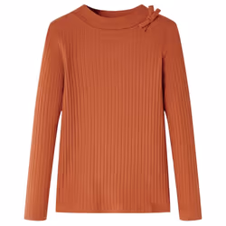 Kids' T-shirt with Long Sleeves Children's T Shirt Kids' Tops Toddler Tee - cognac, 116