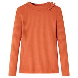 Kids' T-shirt with Long Sleeves Children's T Shirt Kids' Tops Toddler Tee - orange, 92