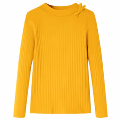 Kids' T-shirt with Long Sleeves Children's T Shirt Kids' Tops Toddler Tee - ochre, 104