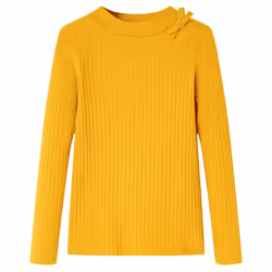 Kids' T-shirt with Long Sleeves Children's T Shirt Kids' Tops Toddler Tee - ochre, 128