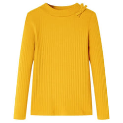 Kids' T-shirt with Long Sleeves Children's T Shirt Kids' Tops Toddler Tee - ochre, 128