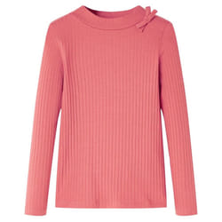 Kids' T-shirt with Long Sleeves Children's T Shirt Kids' Tops Toddler Tee - old pink, 128