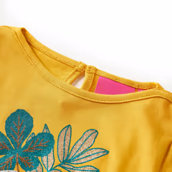 Kids' T-shirt with Long Sleeves Children's T Shirt Kids' Tops Tee Animal Print - ochre, 140 - Additional view 2