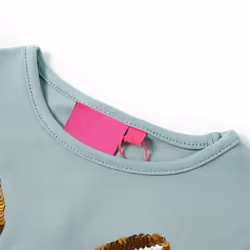 Kids' T-shirt with Long Sleeves Children's T Shirt Tops Tee Sequined Deer - mint, 116