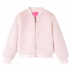 Kids' Jacket Long Sleeve Children's Coat Zip up Jacket Faux Fur Soft Pink - 92