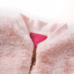 Kids' Jacket Long Sleeve Children's Coat Zip up Jacket Faux Fur Soft Pink - 92