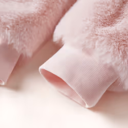 Kids' Jacket Long Sleeve Children's Coat Zip up Jacket Faux Fur Soft Pink - 92
