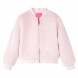 Kids' Jacket Long Sleeve Children's Coat Zip up Jacket Faux Fur Soft Pink - 140