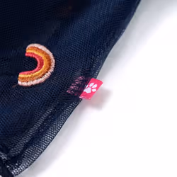 Kids' Skirt with Tulle and Rainbow Embroidery Girls' Skirt Skater Skirt Navy - 92