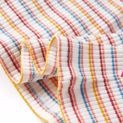 Kids' T-shirt with Long Sleeves Children's T Shirt Tee Mock Turtleneck Stripes - ecru, 116 - Additional view 4