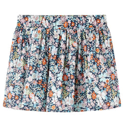 Kids' Skirt Girl's Skater Skirt Toddler Kid Short Skirt Floral Print Dark Blue - 104