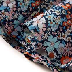 Kids' Skirt Girl's Skater Skirt Toddler Kid Short Skirt Floral Print Dark Blue - 116