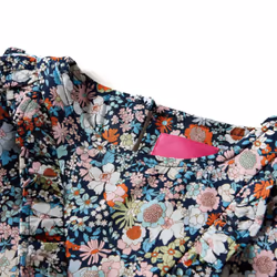 Kids' Shirt with Long Sleeves Children Girls' Shirt Floral Print Dark Blue - 140