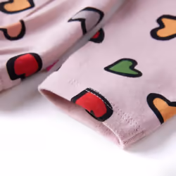 Kids' Sweatshirt Shirt Long Sleeves Toddler Tops Pullover Heart Print Pink - 92