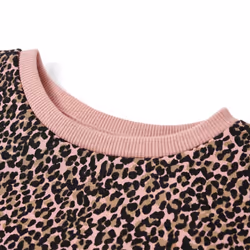 Kids' Sweatshirt Long Sleeves Toddler Tops Pullover Leopard Print Medium Pink - 116