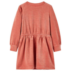 Kids' Dress with Long Sleeves Toddler Short School Girl's Dress Medium Pink - 92