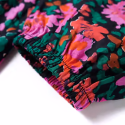 Kids' Dress with Long Sleeves Girls' Dress Skirt Floral Print Bright Pink - 92 - Additional view 4