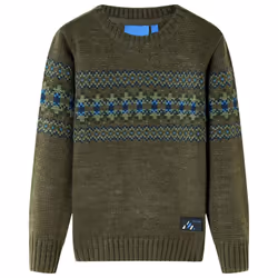 Kids' Sweater Children Toddler Pullover Sweatshirt Kids' Tops Knitwear Knitted - khaki, 140