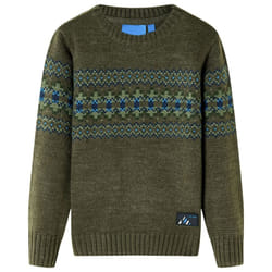 Kids' Sweater Children Toddler Pullover Sweatshirt Kids' Tops Knitwear Knitted - khaki, 140