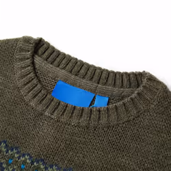 Kids' Sweater Children Toddler Pullover Sweatshirt Kids' Tops Knitwear Knitted - khaki, 140