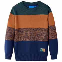 Kids' Sweater Children Kid Pullover Sweatshirt Knitwear Knitted Multicolour - 104