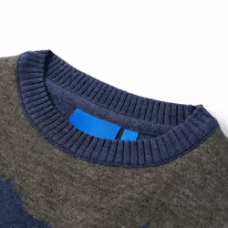Kids' Sweater Children Toddler Pullover Kids' Sweatshirt Knitwear Knitted Navy - 116