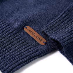 Kids' Sweater Children Toddler Pullover Kids' Sweatshirt Knitwear Knitted Navy - 116