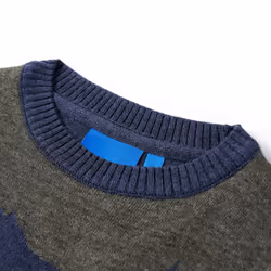 Kids' Sweater Children Toddler Pullover Kids' Sweatshirt Knitwear Knitted Navy - 140