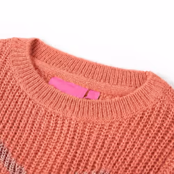 Kids' Sweater Children Pullover Sweatshirt Kids Knitwear Knitted Medium Pink - 92