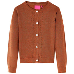 Kids' Cardigan Long Sleeve Coats Toddler Children Kids Knit Sweater Knitted - cognac, 104